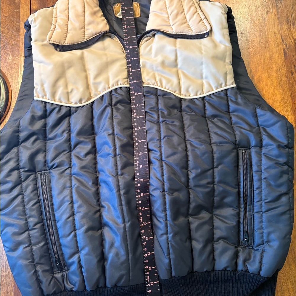 Vintage Olympic Men's/ Women's  Two-Tone Quilted Vest. Unisex.